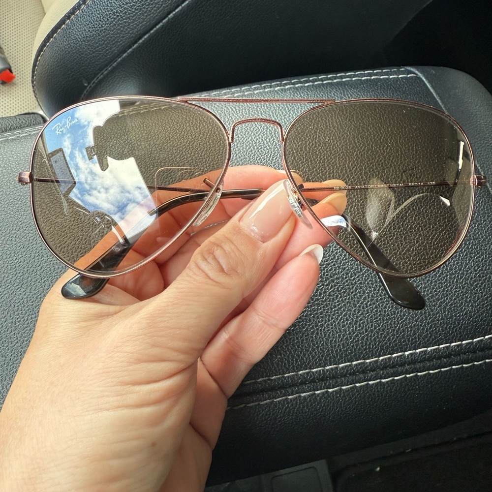 Ray-Ban Brown Aviator Sunglasses